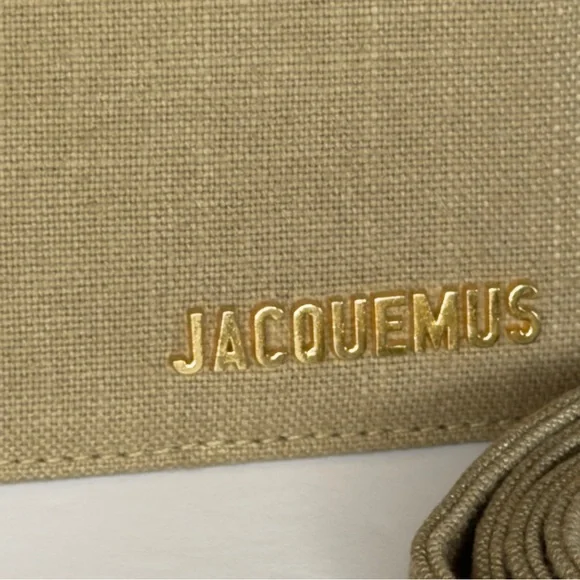 JACQUEMUS Le Chiquito Grand in Dark Linen & Jacquemus Navy Coin Card Zip Wallet - Picture 9 of 13